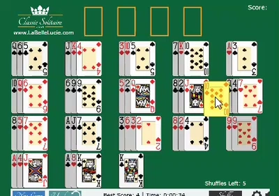 La Belle Lucie Solitaire action large gif