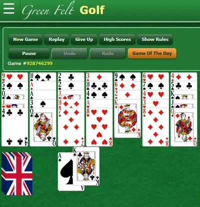 Golf Solitaire by Green Felt action large gif